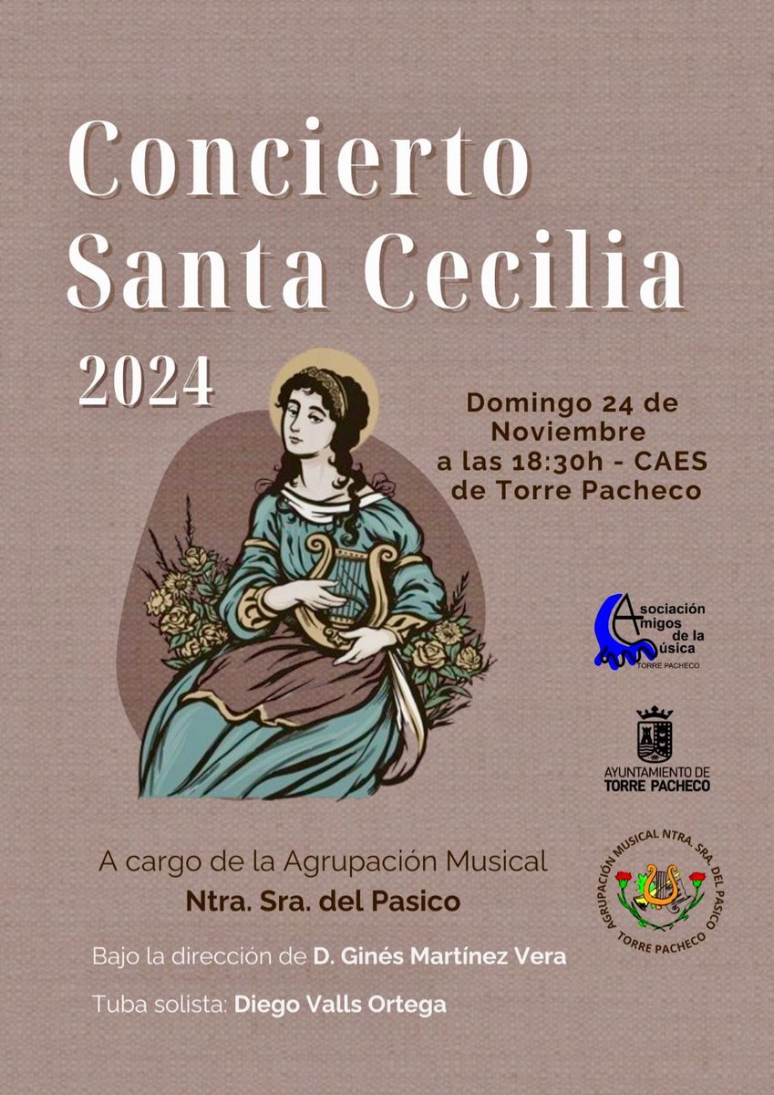 🔵📡 Fin de semana musical en Torre Pacheco con los conciertos de Santa Cecilia de la <a href="/UMTP1/">Unión Musical de Torre Pacheco</a> y <a href="/LosDelPasico/">Banda del Pasico</a> sus presidentas, María José Garcerán y Mari Ángeles Rebollo, esta noche en #BlancoSaten a las 22.30 🕥 en Canal 1 Mar Menor-TP 📺

🟠💻📲 tuwebtv.es