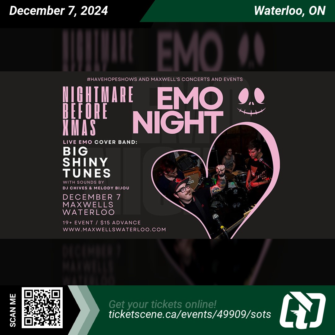 Big Shiny Tunes will be performing at <a href="/maxwellsmusic/">Maxwell's Waterloo</a> on Saturday, December 7, 2024 at 8:00 pm
Get your tickets online ticketscene.ca/events/49909/s…
#waterloo #tickets #events