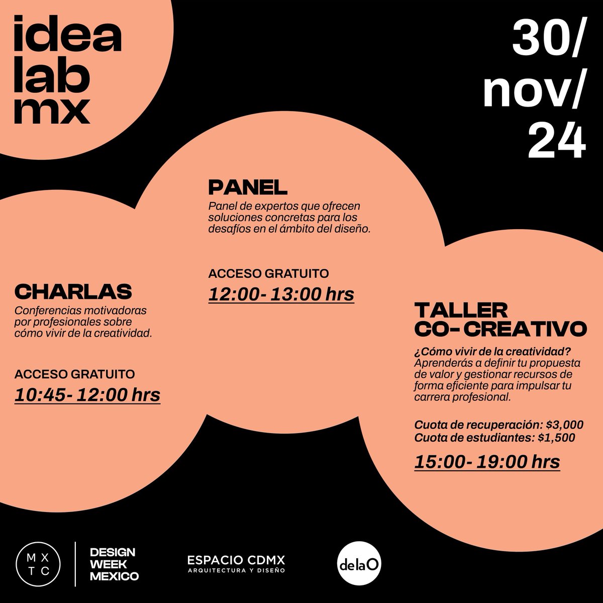 Design Week Mexico (@designweekmex) on Twitter photo 🚀 Últimos días para registrate ¡Unete al taller de co-creación: ¿Cómo vivir de la creatividad?
Aprende a definir la propuesta de valor de tu proyecto o producto y gestionar recursos eficientemente para impulsar tu carrera profesional.
📅 NOV 30
🎟️ ¡No faltes!
<a href="/delaO_design/">delaO design studio</a> 🚀 Últimos días para registrate ¡Unete al taller de co-creación: ¿Cómo vivir de la creatividad?
Aprende a definir la propuesta de valor de tu proyecto o producto y gestionar recursos eficientemente para impulsar tu carrera profesional.
📅 NOV 30
🎟️ ¡No faltes!
<a href="/delaO_design/">delaO design studio</a>