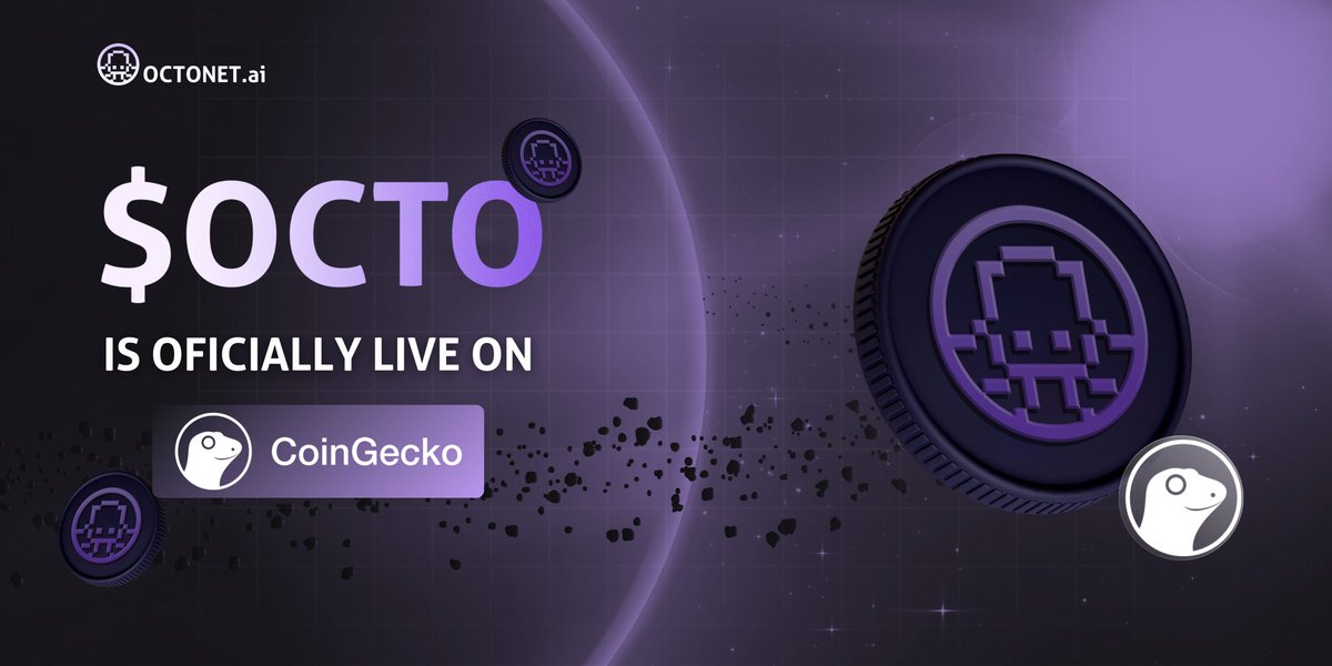 OctonetAI's tweet photo. 🚀 We’re Live on CoinGecko! 

OctonetAI is now officially listed on CoinGecko! Thank you for your support—this is just the start of something extraordinary. The journey has only begun, and the best is yet to come. Stay with us.

#Octonetai https://t.co/cPqiKcGzUy