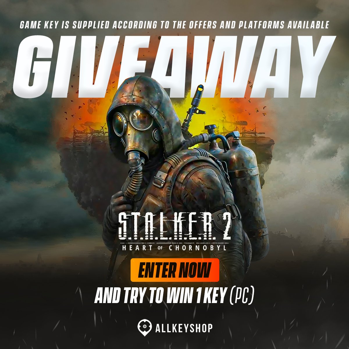 🎉 #STALKER2 Giveaway!

Step into the Zone and claim your survival! Win S.T.A.L.K.E.R. 2: Heart of Chornobyl. 

🔥 How to enter:
1️⃣ Follow us <a href="/allkeyshop/">Allkeyshop.com</a>
2️⃣ Like &amp; RT
3️⃣ Tag your friend

📅 Ends: 25th Nov 2024

👉 Explore the legacy: allkeyshop.com/blog/pixel-sun…