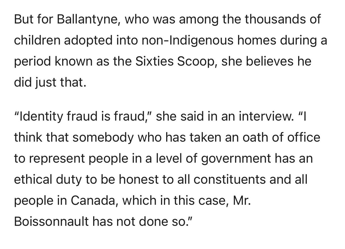 MichelleRempel's tweet image. Today, the Speaker said I need to withdraw referring to @R_Boissonnault as fraud in the House after quoting Cree lawyer Leah Ballentine in the @nationalpost.

He falsely claimed Indigenous identity.

His company got contracts listing Indigenous ownership.