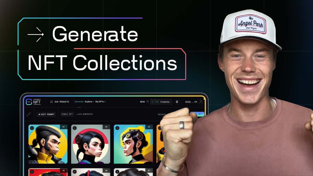 Want to create your own NFT collection for your friends or online community without any technical skills or artistic background? 🖼️🔗

With ChainGPT’s AI NFT Generator, it’s easier than ever!
youtu.be/vm3Ap7tk9hc