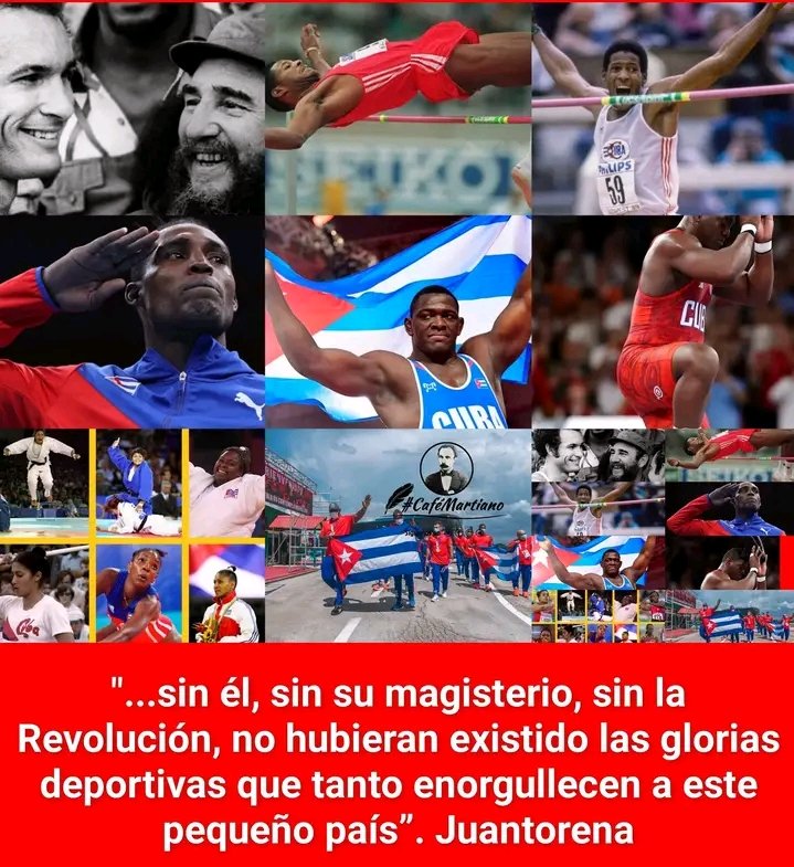Muchas felicidades para todos los qué forman parte del movimiento deportivo cubano en el Día de la Cultura Física y el Deporte.
#GenteQueSuma.
#MatancerosEnVictoria.
<a href="/mariofsabines/">Mario Sabines Lorenzo</a>,
<a href="/CaridadPoey/">Marieta Poey Caridad</a>,
<a href="/RamonGomezMedi4/">RamonGomezMedina</a>,
<a href="/NormaLlerenaPr1/">Norma Llerena Pérez</a>,
<a href="/PabloSanram/">Pablo Santana</a>,
<a href="/Yosveny1/">Yosveny Verdeal Castellanos</a>,
<a href="/joseluisgandar7/">jose luis gandara</a>.
