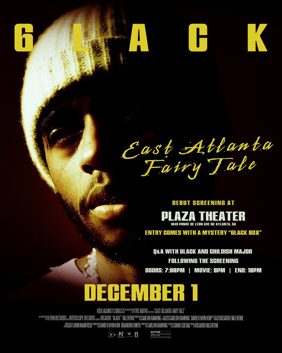 Atlanta 

catch the exclusive screening + a special Q&amp;A with my brother &amp; collaborator <a href="/ChildishMajor/">Childish Major</a>

Pull up and let’s talk, vibe and share the moments that brought us here

🎟️: posh.vip/e/east-atlanta…