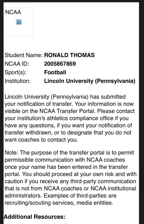 Ronald Thomas ||| tweet media