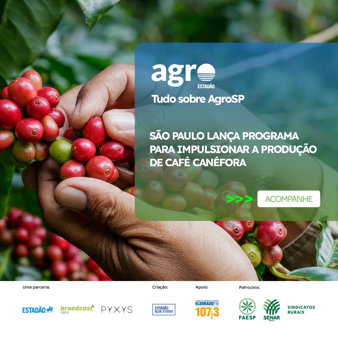 Estadao's tweet image. Conheça o canal Tudo sobre AgroSP e saiba como o agronegócio paulista está moldando o futuro. Acesse bit.ly/3V1yggN. 

O conteúdo @agroestadao  é patrocinado por #Faesp.