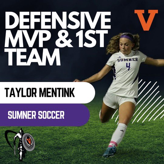 Our Senior captain <a href="/taylor_mentink/">Taylor</a> SPSL 1st Team &amp; Defensive MVP💜💛
