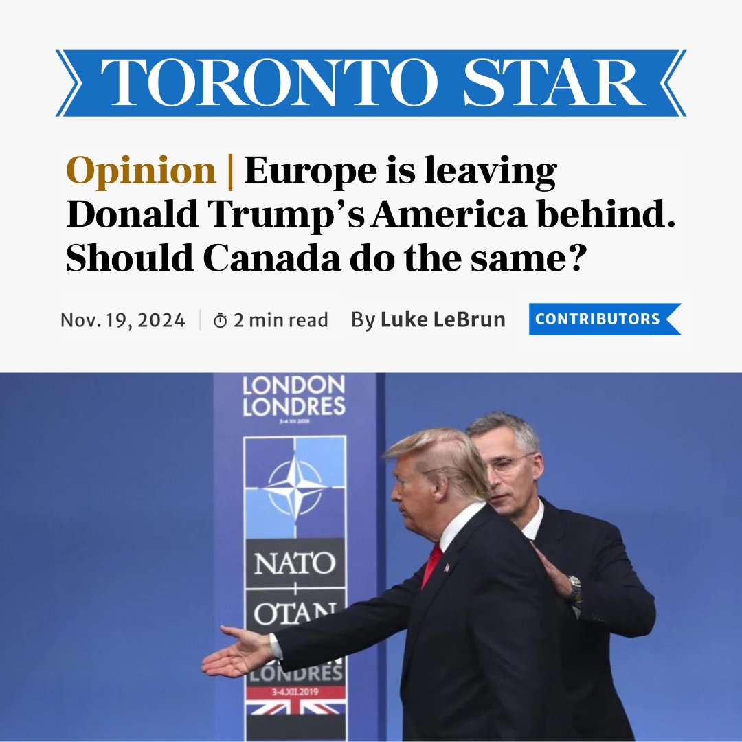 PressProgress Editor <a href="/_llebrun/">Luke LeBrun</a> explains in today's <a href="/TorontoStar/">Toronto Star</a> why Canada must choose the right side in the battle between democratic and autocratic forces during a second Trump presidency, with <a href="/javilopezEU/">Javi López</a> and <a href="/Clingendaelorg/">Clingendael Institute</a> weighing in. 

"We have to be able to build a