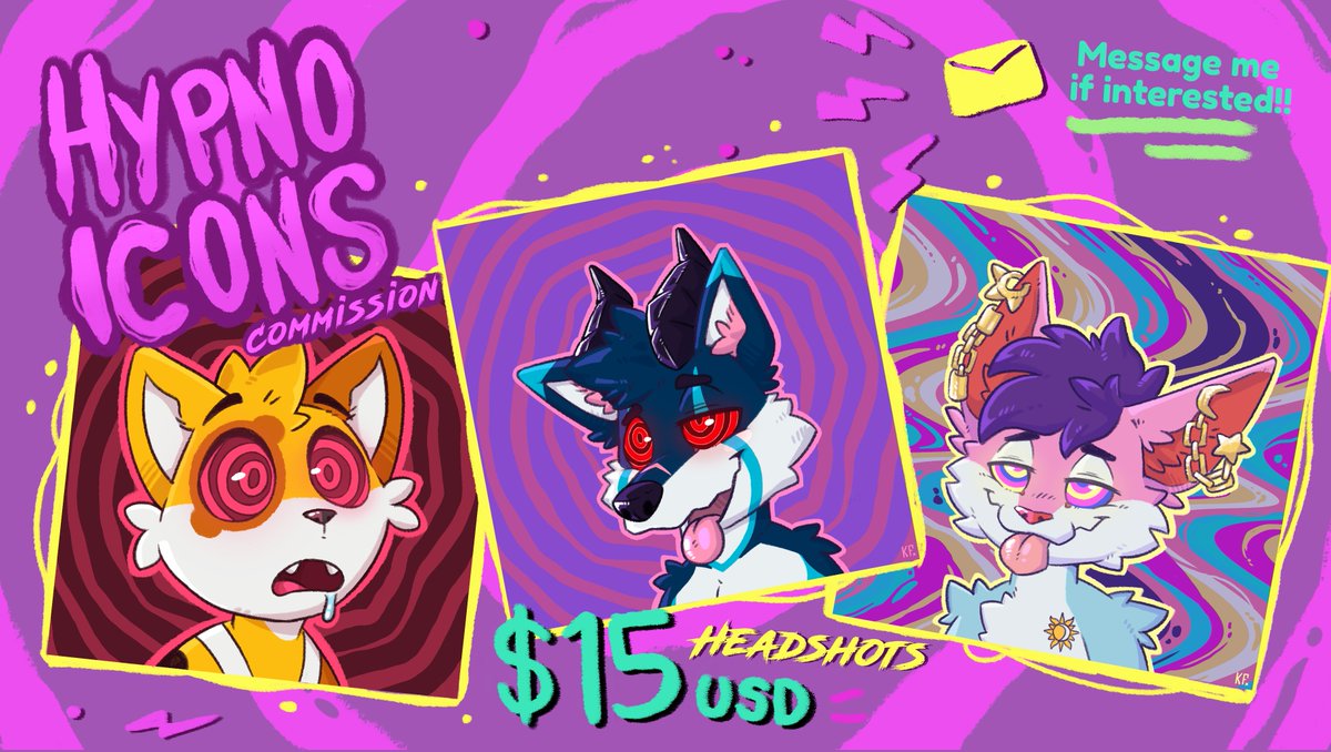 ⚡️🌀 HYPNO ICONS COMMISSION 🌀⚡️

⚡️Expression and Background changeable

DM me if u are interested or if u have a question 📨 ✨