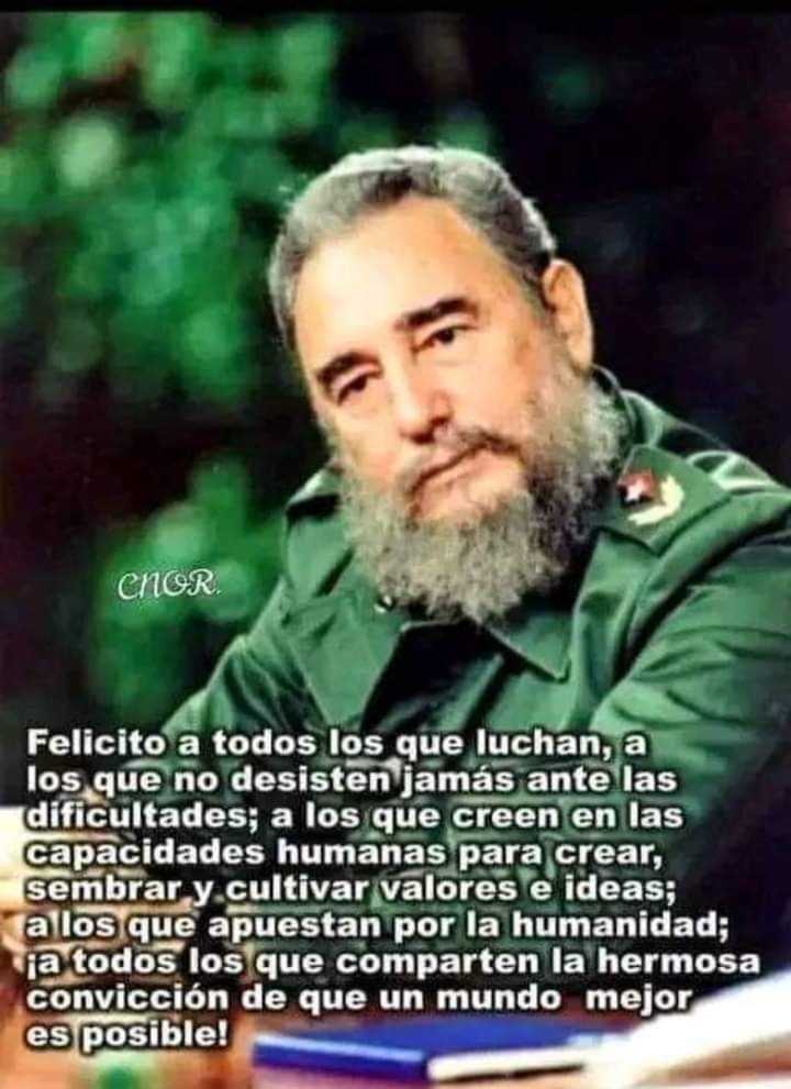 “Si nosotros nos hubiéramos dado por vencidos después del Moncada, (...) habríamos estado derrotados. No fuimos derrotados sencillamente porque jamás adoptamos la idea de la derrota" #FidelPorSiempre
#UnidosXCuba #PinardelRío #CubaMined