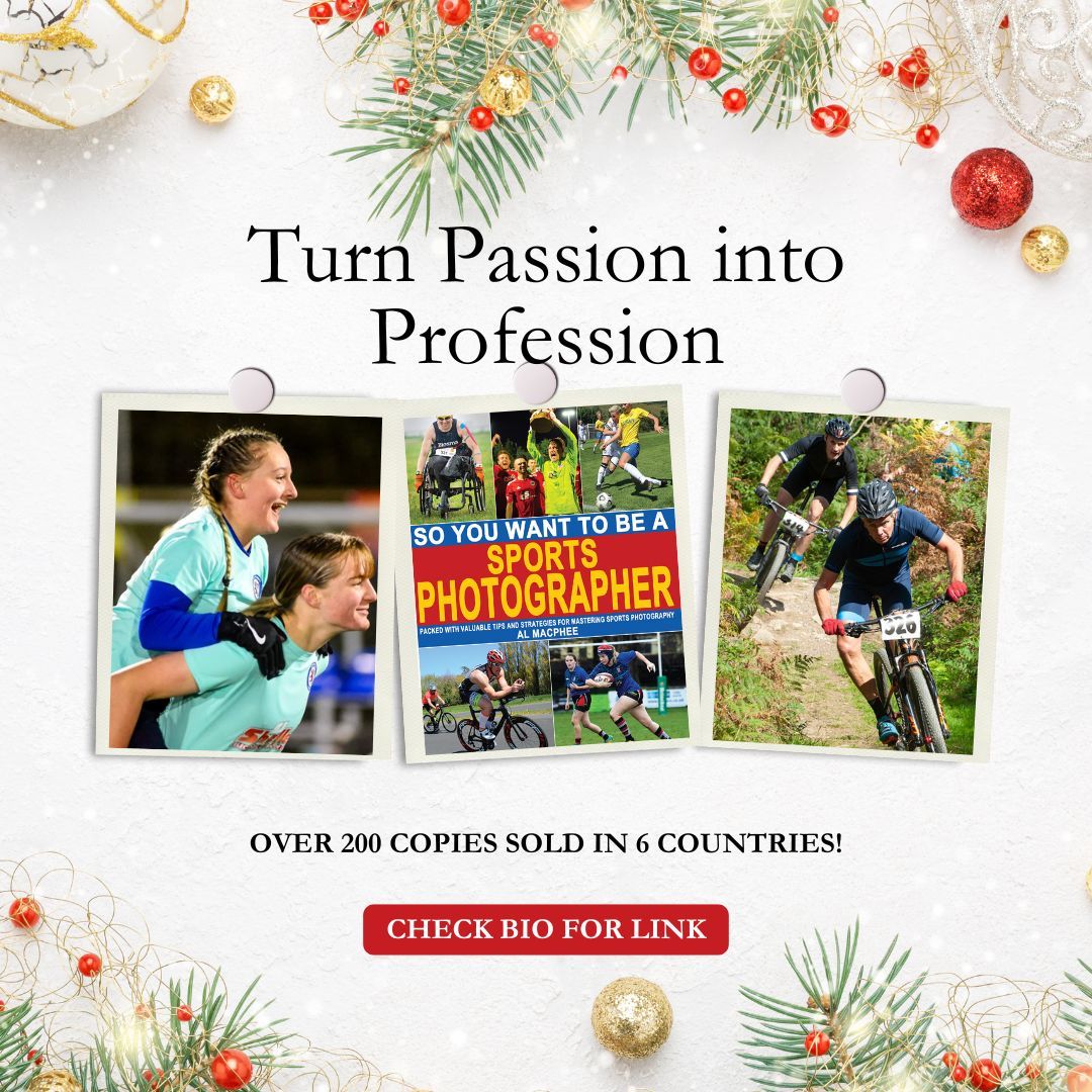 TURN PASSION INTO PROFESSION THIS CHRISTMAS: Available in Kindle &amp; full colour Paperback formats, So You Want To Be A Sports Photographer is the ideal gift for an aspiring professional or hobbyist. Amazon link: buff.ly/3Vozikx 
#sportsphotography #sportsphotographyfans
