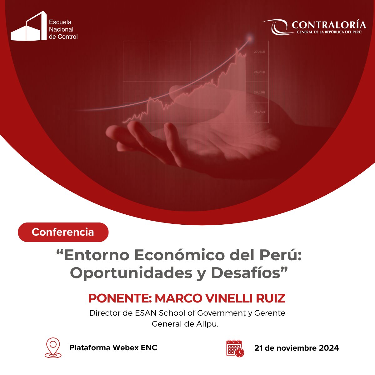 ENC_Peru's tweet photo. #EventoGratuito | Conoce las dinámicas que están moldeando la economía peruana, así como las oportunidades y desafíos que enfrenta en el corto y mediano plazo. 
Conferencia: "Entorno Económico del Perú: Oportunidades y Desafíos"
📲 Inscríbete aquí: https://t.co/1faaw2aSqs https://t.co/YWGnK0W36p