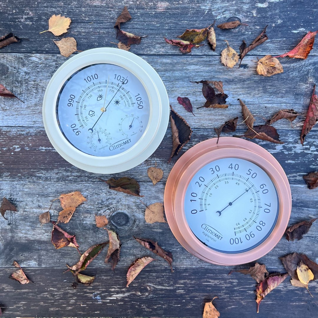 ClimeMET's tweet image. This autumn, we're forecasting some love for our forgotten favourites. 🧡

Discover our range of weather products encased in beautiful colours, designed with simplicity and reliability in mind. 

climemet.com

#climemet #weatherdials #weatherinstruments