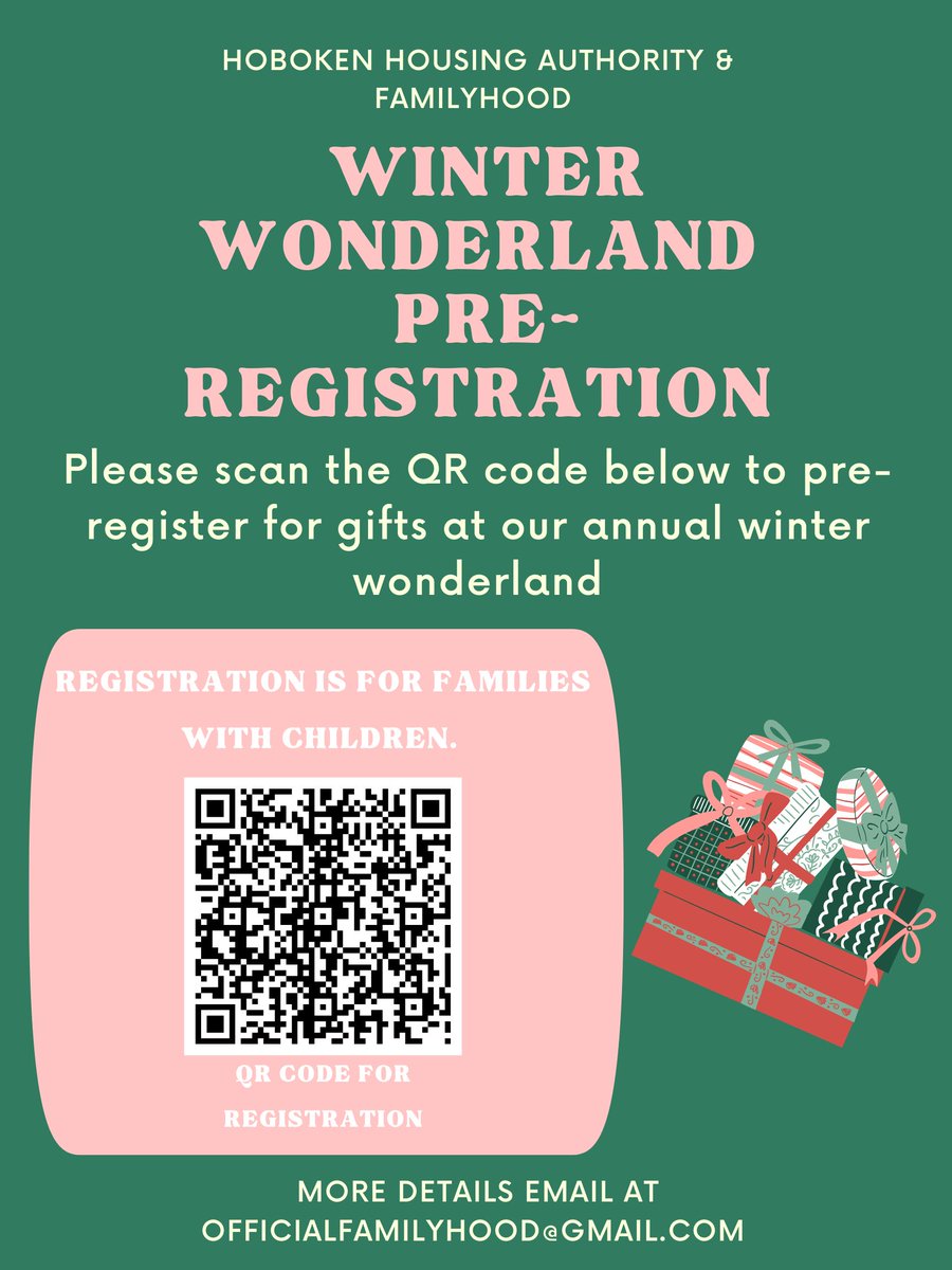 Hello everyone, Housing's Winter Wonderland Pre-Registration is now open! Scan the QR code below to share in our holiday cheer!