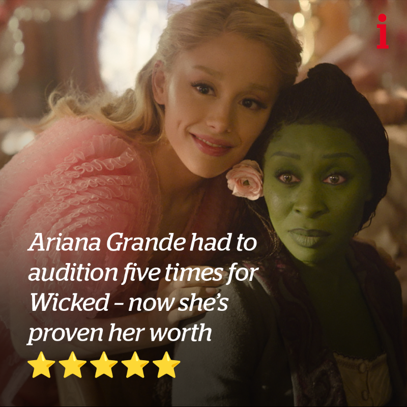 theipaper's tweet photo. ★★★★★

🎥 The long-awaited film adaptation of the hit Broadway musical Wicked, about the backstory of The Wizard of Oz’s Wicked Witch of the West, is a candy-coloured, fantastical treat

🖋️ @francescasteele