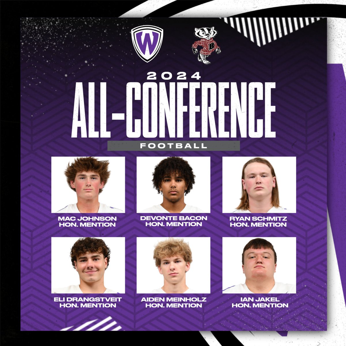 Warrior Media (@wm_whs) on Twitter photo Champions Week continues today as we recognize members of <a href="/WHSWarriorsFB/">Waunakee Football</a>
We start with those players who earned Badger Large All-Conference Honorable Mention honors for offense:
Mac Johnson, Devonte Bacon, Ryan Schmitz, Eli Drangstveit, Aiden Meinholz, & Ian Jakel
#waunakeeway Champions Week continues today as we recognize members of <a href="/WHSWarriorsFB/">Waunakee Football</a>
We start with those players who earned Badger Large All-Conference Honorable Mention honors for offense:
Mac Johnson, Devonte Bacon, Ryan Schmitz, Eli Drangstveit, Aiden Meinholz, & Ian Jakel
#waunakeeway