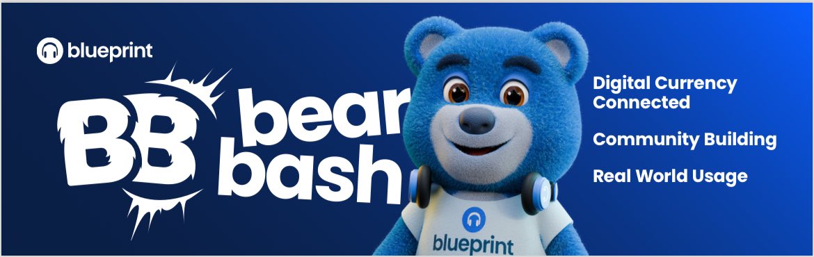 qelt_io's tweet image. Blueprint will soon be launching the community building game BearBash where players earn points to swap for BlueprintTokens.
BearBash channels will be shared very soon…keep your eyes peeled.
What country do you think the BlueBears will pop up in first?
Keep your eyes open…