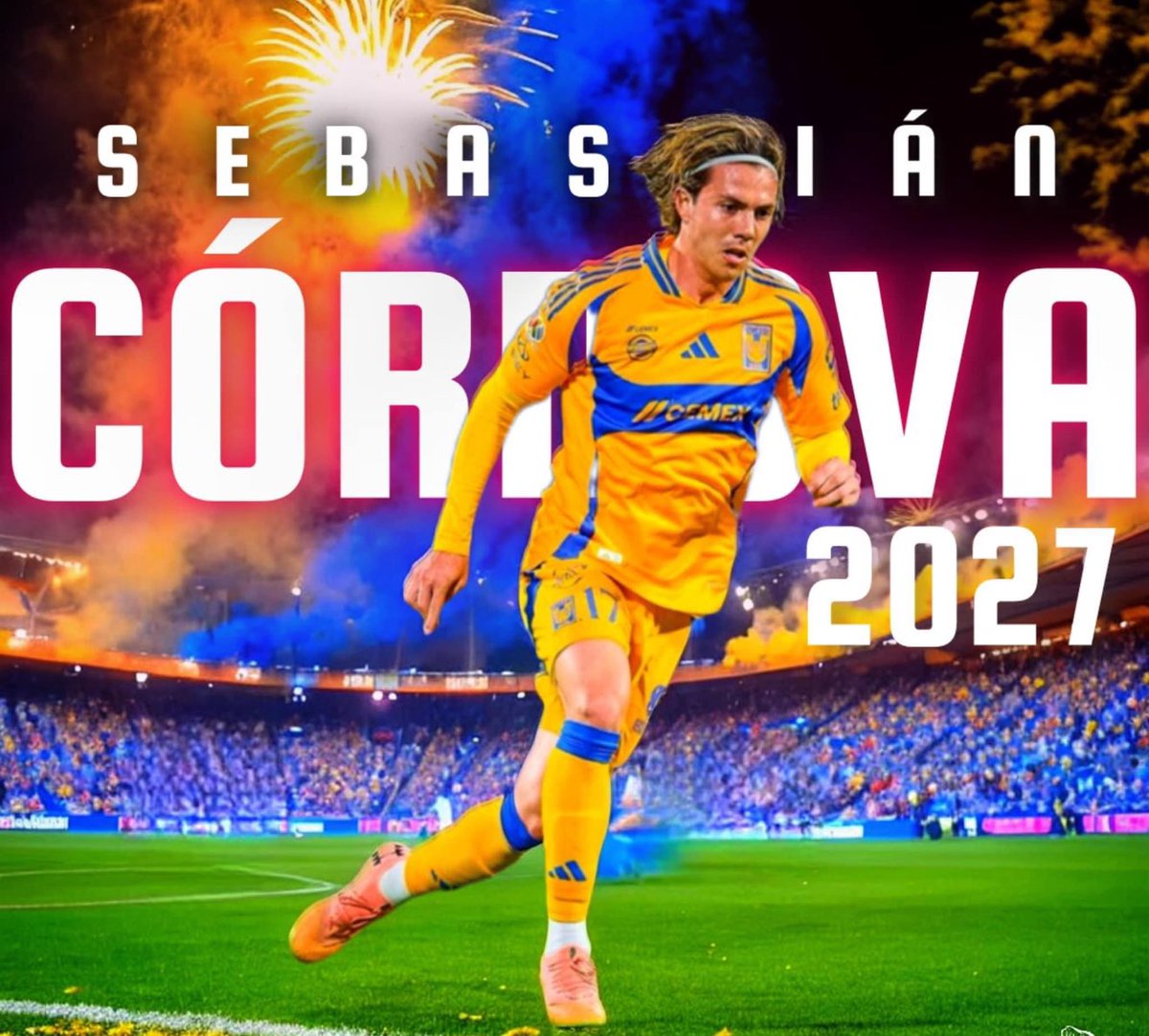 TigrePizarro's tweet photo. ¡BOMBAZO GALÁCTICO! 🔥

🗣️|; Tigres renovará a Sebastián Córdova el otro año con un contrato de 2 años más, el inventor, el creador, el mejor jugador mexicano que tiene Tigres y la selección mexicana, será de Tigres por mucho tiempo, esto se venía venir, esto es merecido, Sebastián, tú te quedas en casa y tu casa es Tigres.

¡JUNTOS POR LA NOVENA! ⭐️ 
#𝐄𝐬𝐭𝐨𝐄𝐬𝐓𝐢𝐠𝐫𝐞𝐬 #𝐏𝐞𝐫𝐟𝐢𝐥𝐓𝐢𝐠𝐫𝐞 🐯