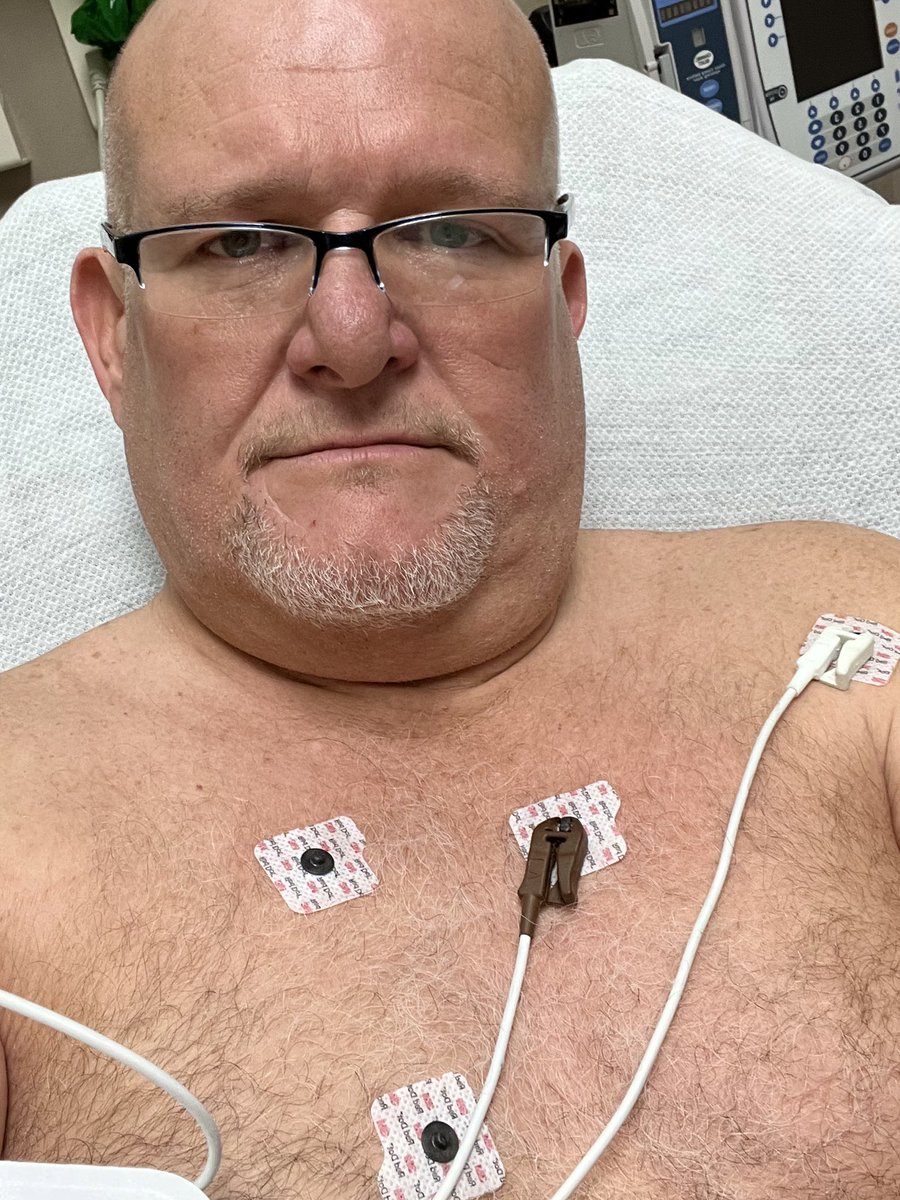 -
Not a heart attack, but they don’t know what it is, yet. 

#NeverADullMoment. 
-