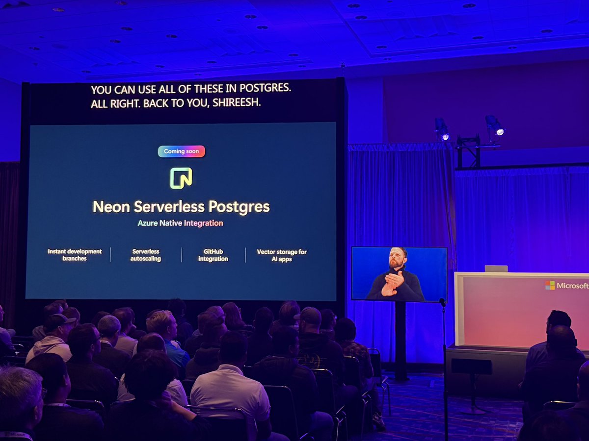 nikitabase's tweet image. @Microsoft announces @neondatabase first party service on @Azure