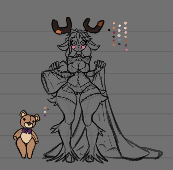 ANowhere36758's tweet image. Here you go 
1. Plush Monster Deer 
2. Frog Artist 
3. Arachnid Weaver 
4. Myconid Explorer
#sketch #sketchart #sketchstreamer #monstergirl #dnd #dungeonsanddragons #DnDcharacter #furry