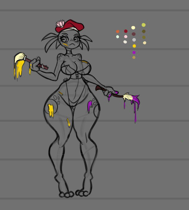 ANowhere36758's tweet image. Here you go 
1. Plush Monster Deer 
2. Frog Artist 
3. Arachnid Weaver 
4. Myconid Explorer
#sketch #sketchart #sketchstreamer #monstergirl #dnd #dungeonsanddragons #DnDcharacter #furry