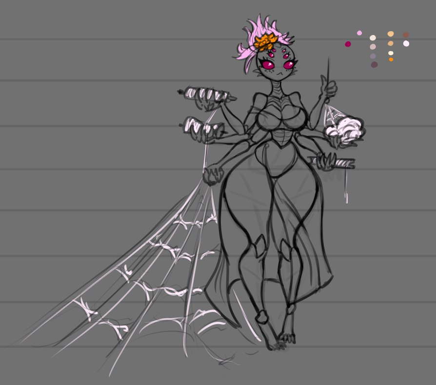 ANowhere36758's tweet image. Here you go 
1. Plush Monster Deer 
2. Frog Artist 
3. Arachnid Weaver 
4. Myconid Explorer
#sketch #sketchart #sketchstreamer #monstergirl #dnd #dungeonsanddragons #DnDcharacter #furry