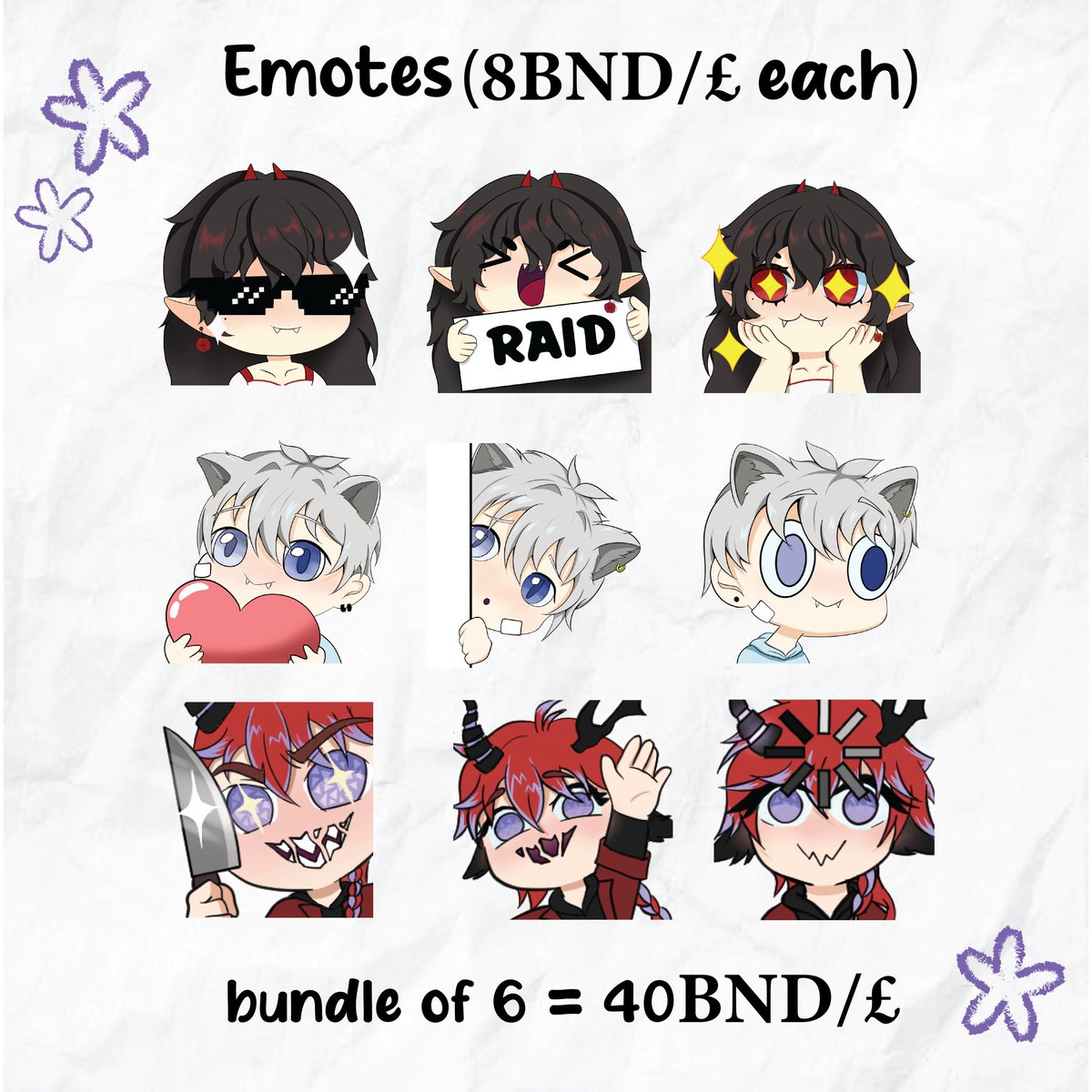 Zairotype's tweet photo. Commission thread for twitch emotes and pop pop illustrations ^^ 📌 https://t.co/TI4ESv6P8d