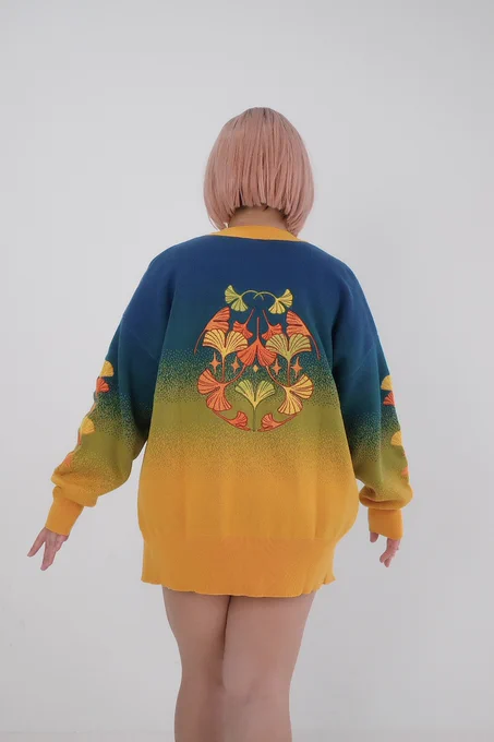 Ginkgo Cardigan  sizes S-XL restocking November 23! 