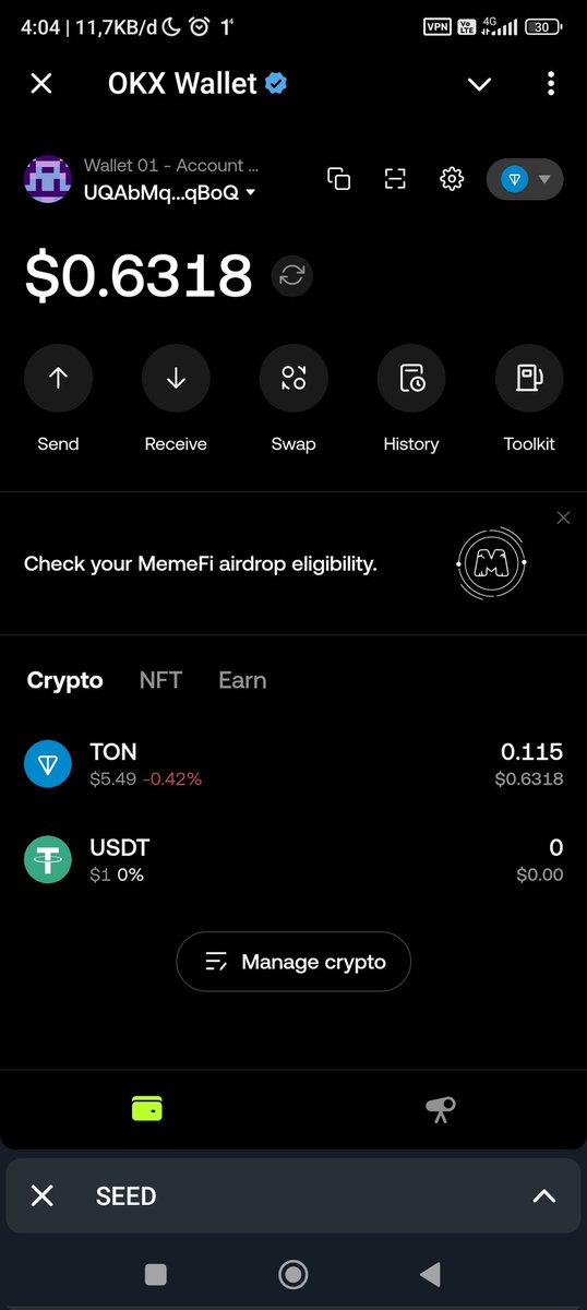 Kimdesign167's tweet photo. @SeedCombinator @wallet Hy, why I can't mint the Bird into NFT... I have 0,115 TON and fee is 0,006913 TON

Please answer me @SeedCombinator https://t.co/cfX1QUcsjq