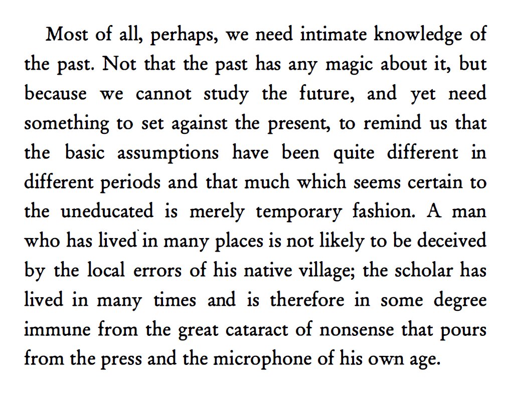 C. S. Lewis on why we need to read old books