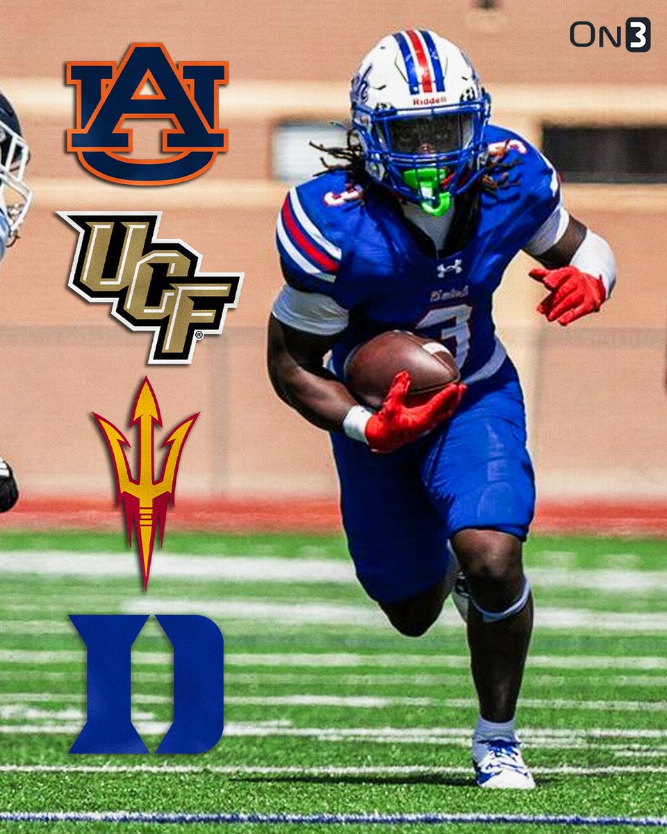 Hutchinson (Kan.) Community College running back Waymond Jordan has heard from Arizona State, UCF, Duke and Auburn. 

The No. 1 JUCO RB in the nation has 1,332 rushing yards and 18 touchdowns this season.

More: on3.com/news/interest-…