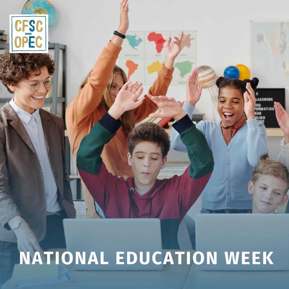CFSC_OPEC's tweet image. 📚 In celebration of #NationalEducationweek  Week, we recognize the vital role education plays in fostering digital skills and literacy. #CFSC and the #CFS+ Affiliates are dedicated to equipping learners with the tools they need to succeed in the digital age.