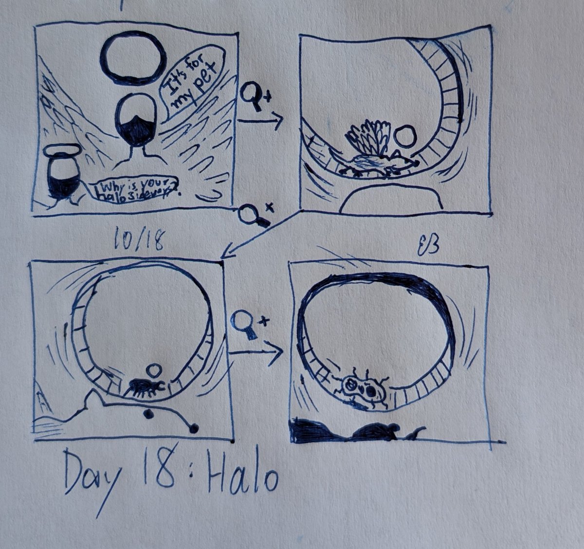 Em7Ber's tweet photo. Day 18: Halo
*It's Halos all the way down* https://t.co/w6E1t2dpA2