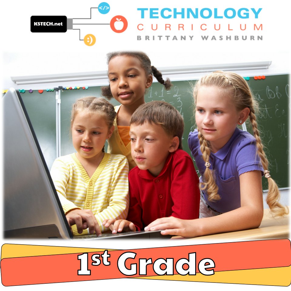 BrittanyWTweets's tweet image. &quot;These technology lessons are easy, relevant, and will be great for the kiddos! Excited to use to start my year!&quot; 
k5tech.net #iteachtech #computerlab #technologyteacher