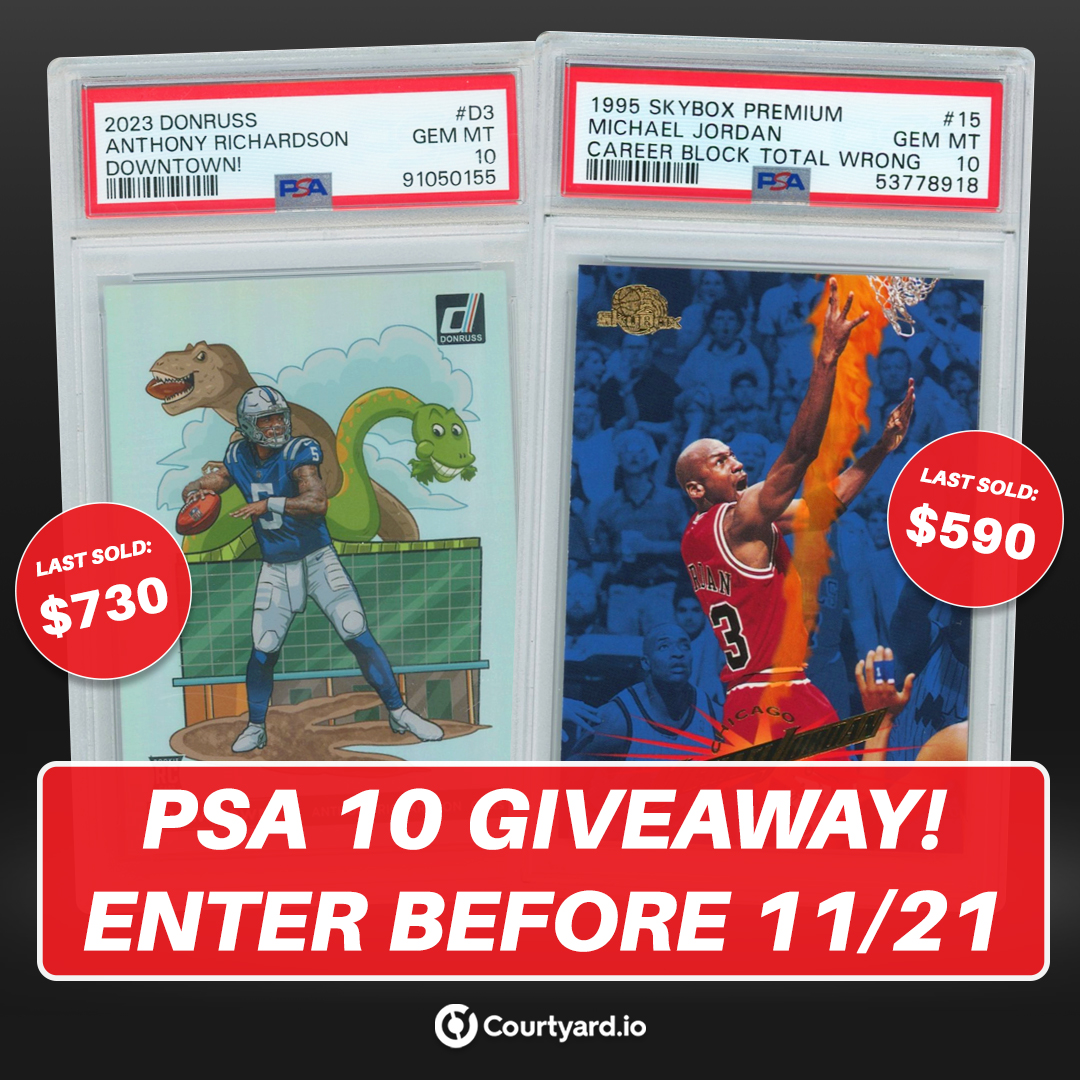 We're giving away these PSA 10s 🤠🔥

Have you entered yet? Link below to join.