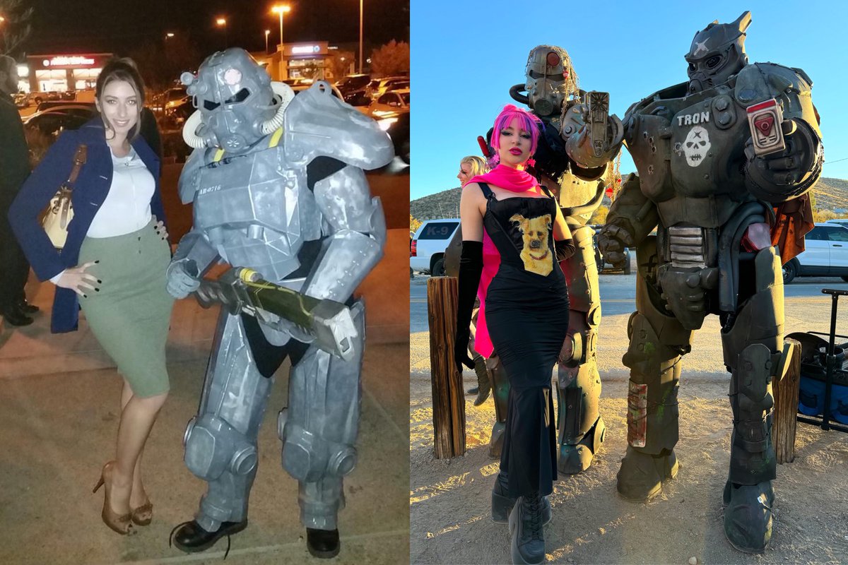 Me (2015) waiting in line for Fallout 4 to release vs Me (now) at Fallout Day in Goodsprings, NV 
War, war never changes…just like me lol
#fallout #falloutday