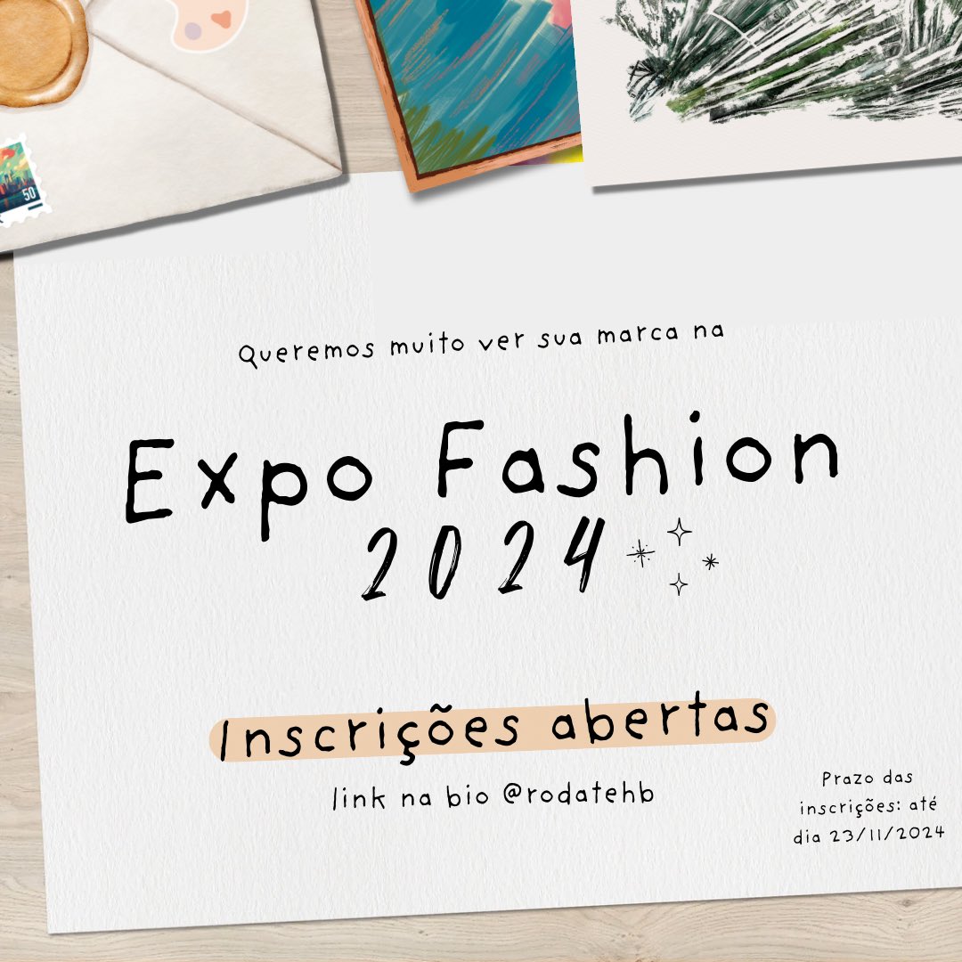 rodartehb's tweet image. Este ano, estamos super empolgados em convidar as novas marcas para brilharem e mostrarem seus talentos e diferenciais no nosso evento! E, também, queremos contar com a presença das marcas já consolidadas, para que possam compartilhar seu estilo e experiência+