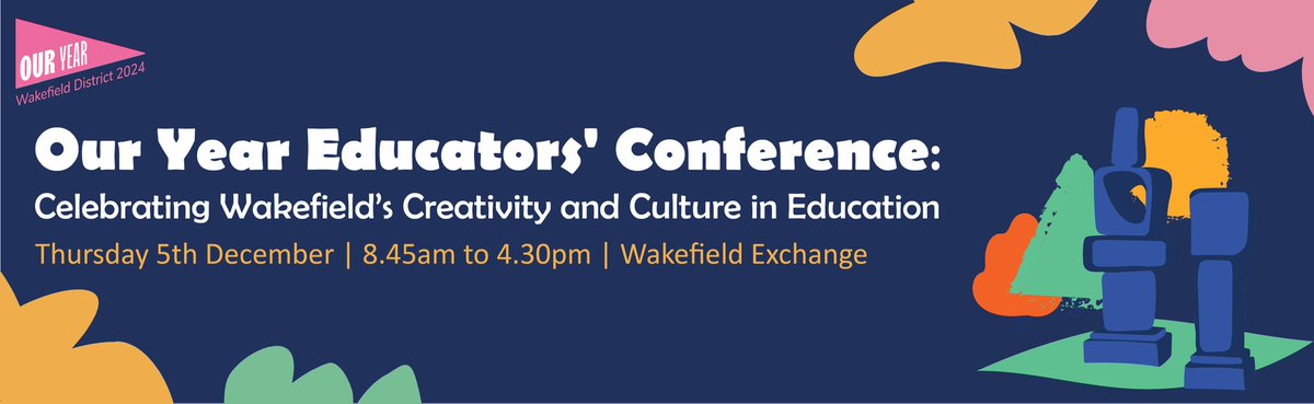 Join some amazing folks at <a href="/OurYear2024/">OurYear2024</a> Educators' Conference on 5 Dec. It should be an inspiring day with keynote presentations, interactive workshops, panel discussions, and the launch of our Wakefield Place-based Curriculum, co-produced with teachers - tradedservices.wakefield.gov.uk/Event/251130