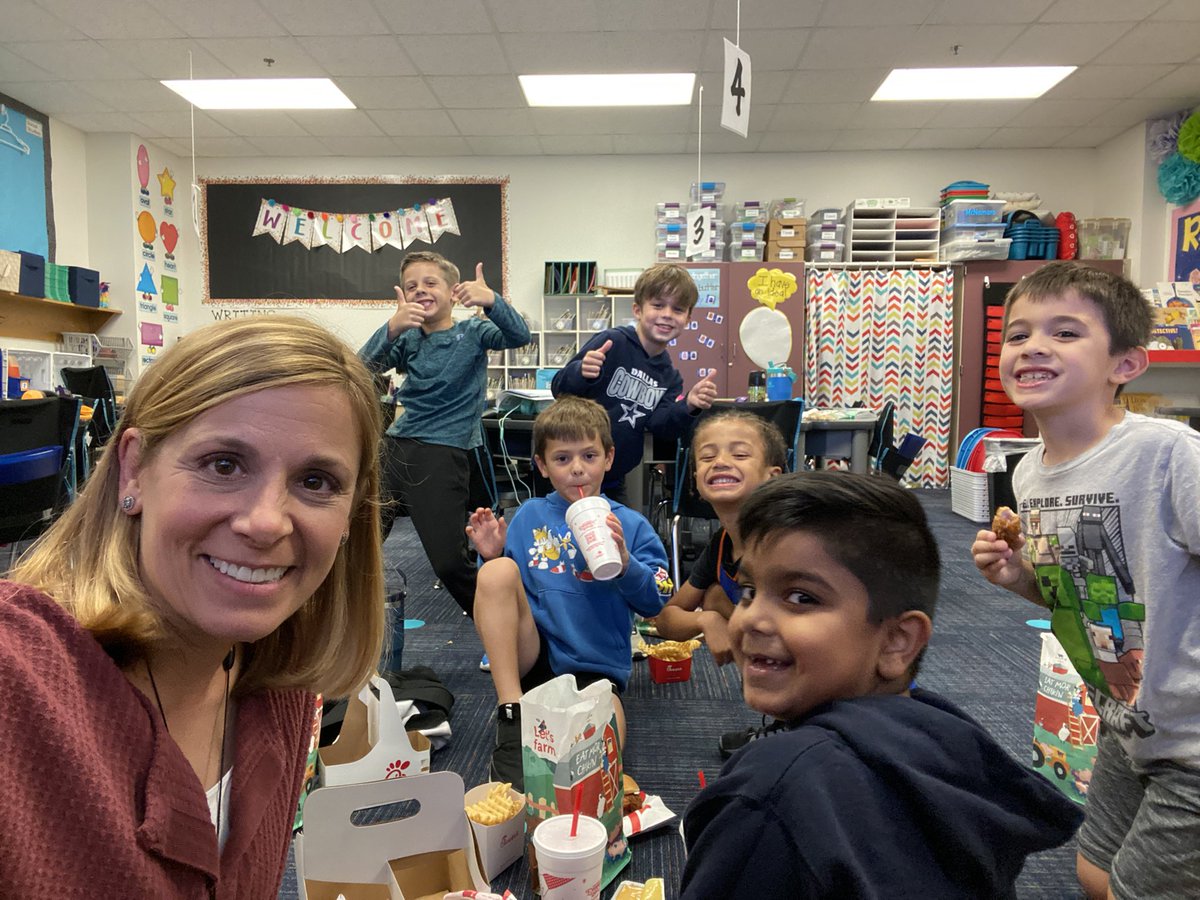 3 of these boys spent 75 shinies to eat lunch with me and bring a friend! We had the most thoughtful moms provide us with a yummy CFA lunch! I love my tigers! #oct4u