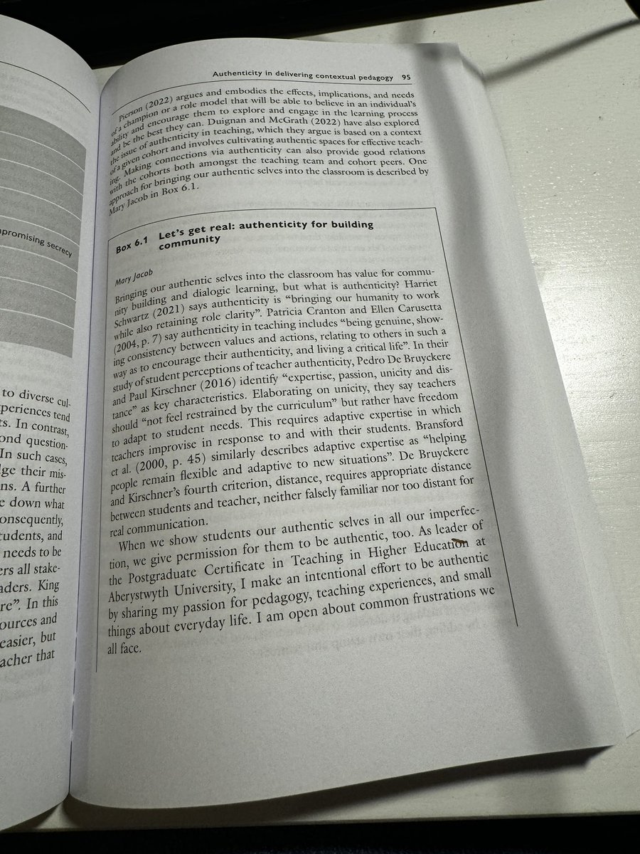 Danielle M Hinton, SFHEA 🇦🇺🇬🇧🇹🇿 (@hintondm) on Twitter photo #Bookshelf The Artistry of Teaching in Higher Education
Practical Ideas for Developing Creative Academic Practice
Ed. <a href="/drhelenking/">Prof Helen King</a>
“offers an evidence-based discussion of ‘artistry’ and demonstrates how this may be applied successfully within a higher education setting to #Bookshelf The Artistry of Teaching in Higher Education
Practical Ideas for Developing Creative Academic Practice
Ed. <a href="/drhelenking/">Prof Helen King</a>
“offers an evidence-based discussion of ‘artistry’ and demonstrates how this may be applied successfully within a higher education setting to