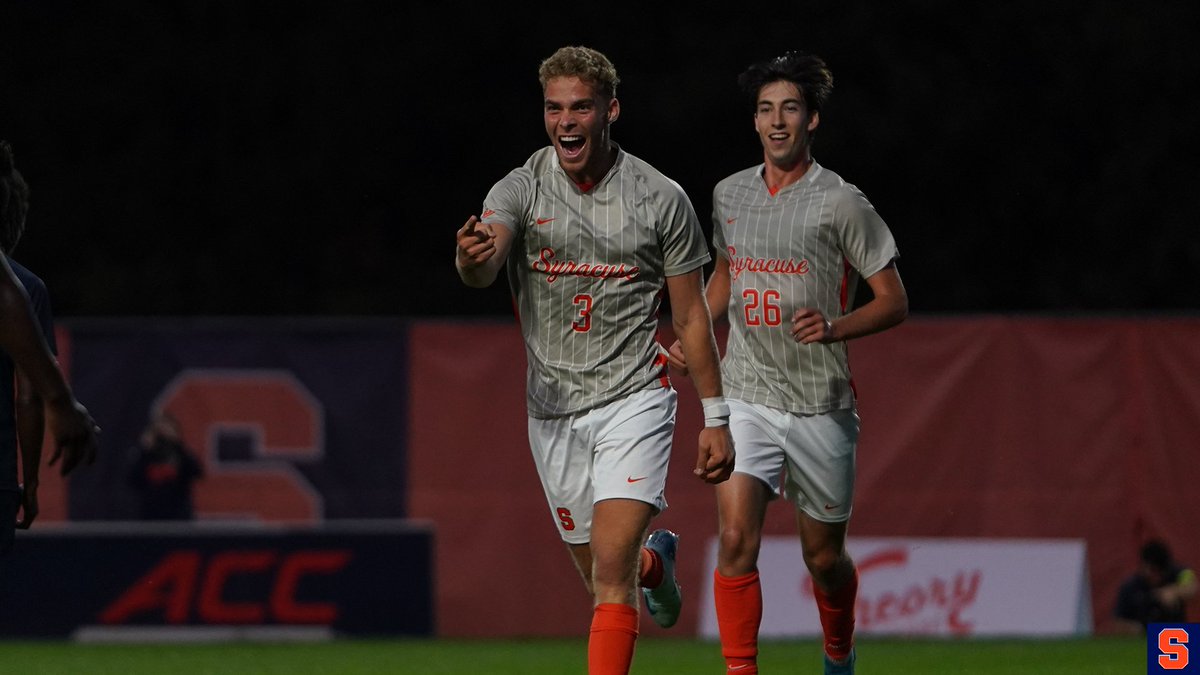 CuseMSOC's tweet photo. Excelling on &amp; off the pitch 🍊

Congrats to Daniel, Michael, and Andre for being named to the CSC Academic All-District team!

#DareToDream https://t.co/X5VjPtqc4J