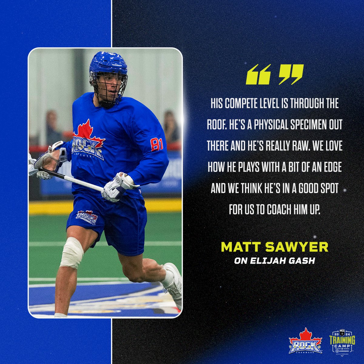 NLL's tweet photo. All indications say that the Rock should be a serious title contender once again after finishing at the top of the standings, but how do they approach the new season?

Read more 👉 https://t.co/Rb2YPABfJz

#TrainingCampTakeover https://t.co/i2G9ZoDTPS
