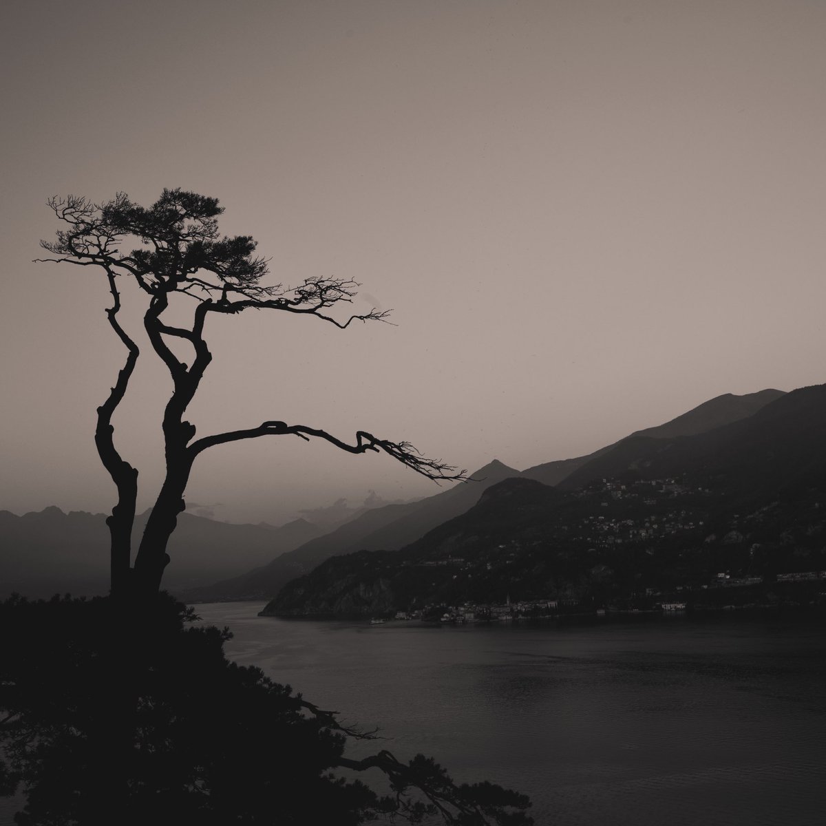 Le lac de Côme comme une estampe #photograghy #landscapephoto #come #italy #Leica #summicron