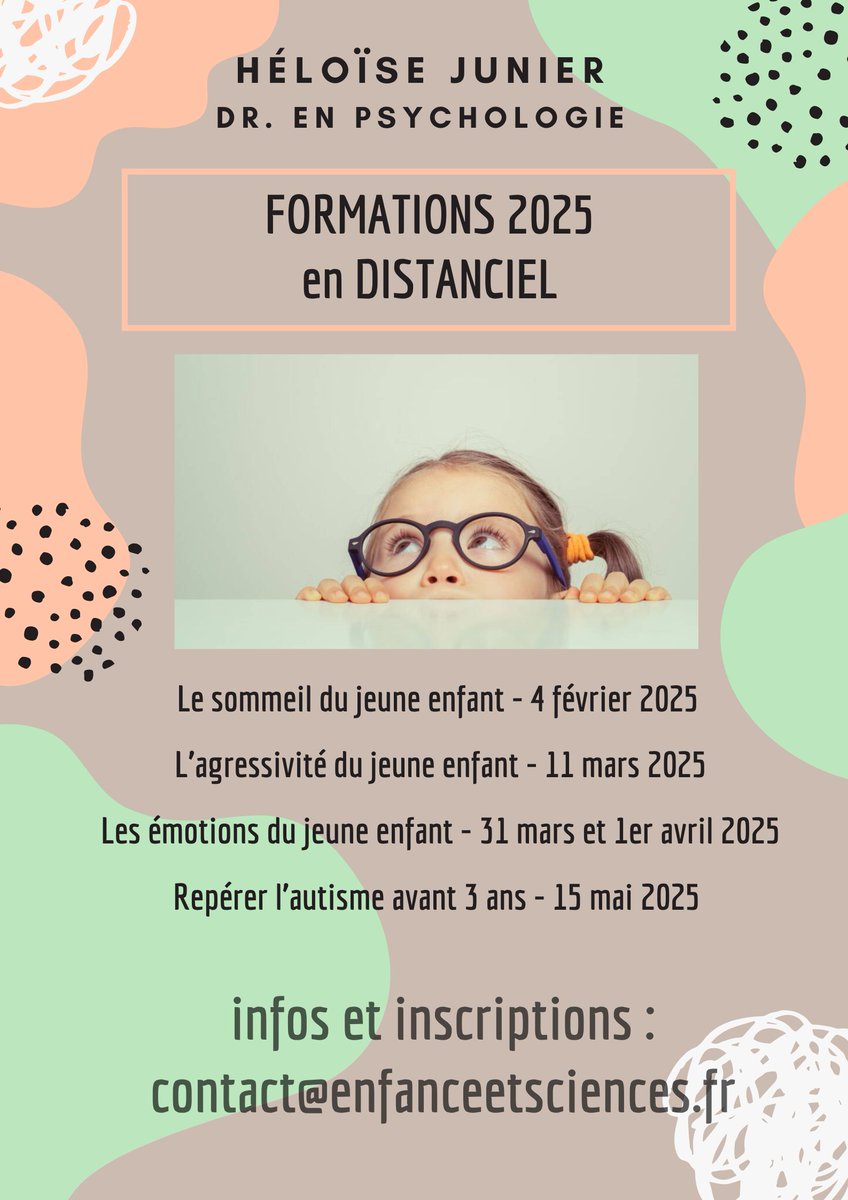 HeloiseJunier's tweet photo. Hello les pros, bonne nouvelle ! 📷
Je déclare ouvertes les inscriptions de mes prochaines sessions de formation en distanciel sur 2025 ! Infos et inscriptions : contact@enfanceetsciences.fr https://t.co/RN09OlcHUM