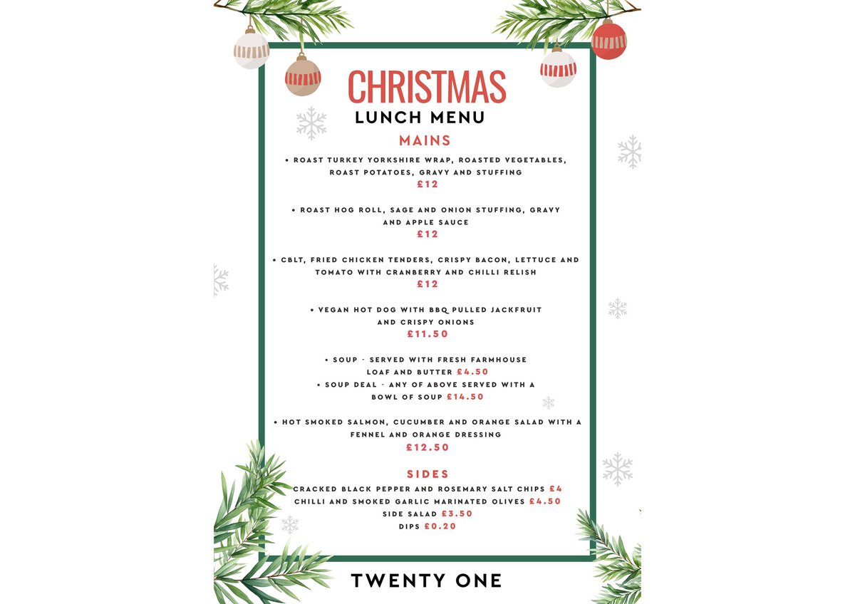 21kirkwall's tweet photo. 🎄✨ It’s beginning to taste a lot like Christmas… ✨🍴
Our festive Lunch &amp; Evening Menus are finally here, serving up small plates with big holiday flavor. 
Perfect for a merry little get-together (or just spoiling yourself – we won’t judge 🎅)
Both menu's start from Thursday! https://t.co/BriGy0eeyD