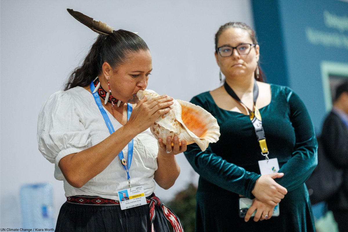 UN's tweet photo. Indigenous people from around the world demand urgent #ClimateAction at #COP29.

Get the latest updates from the UN climate conference from @UNFCCC: https://t.co/yDsnd76yXb https://t.co/owMYsrDnQO
