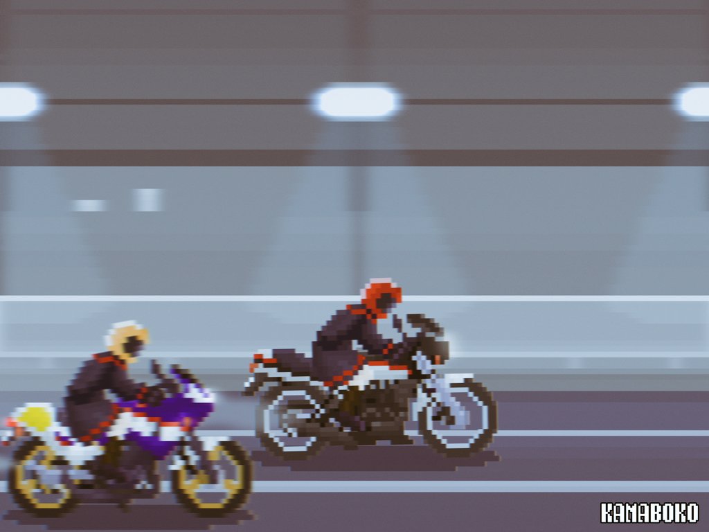 Kamaboko50R's tweet photo. ドット絵は色々遊べて楽しいよね、っていう。ライダーのバリエーション少ないので、もっと増やしたい所…(時間…掛かるね…)
#ドット絵
#Pixelart
#ピクセルアート
#MBX50F
#NS50F
#2スト https://t.co/5QQg4e464T