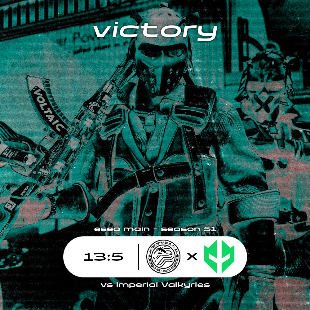 7:7
THANK YOU BOYS FOR THE ESEA SEASON!

#IMPSTOPPABLE